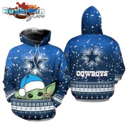 Dallas Cowboys Baby Yoda Christmas NFL Hoodie Gifts for Fans Gebone