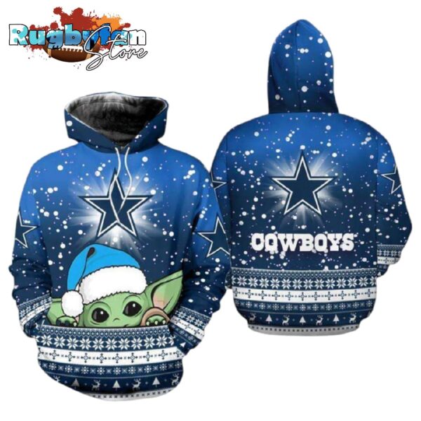 dallas cowboys baby yoda christmas nfl hoodie gifts for fans gebone zqydz