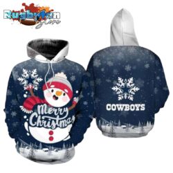 Dallas Cowboys Christmas Snowman NFL Hoodie Gifts for Fans Gebone
