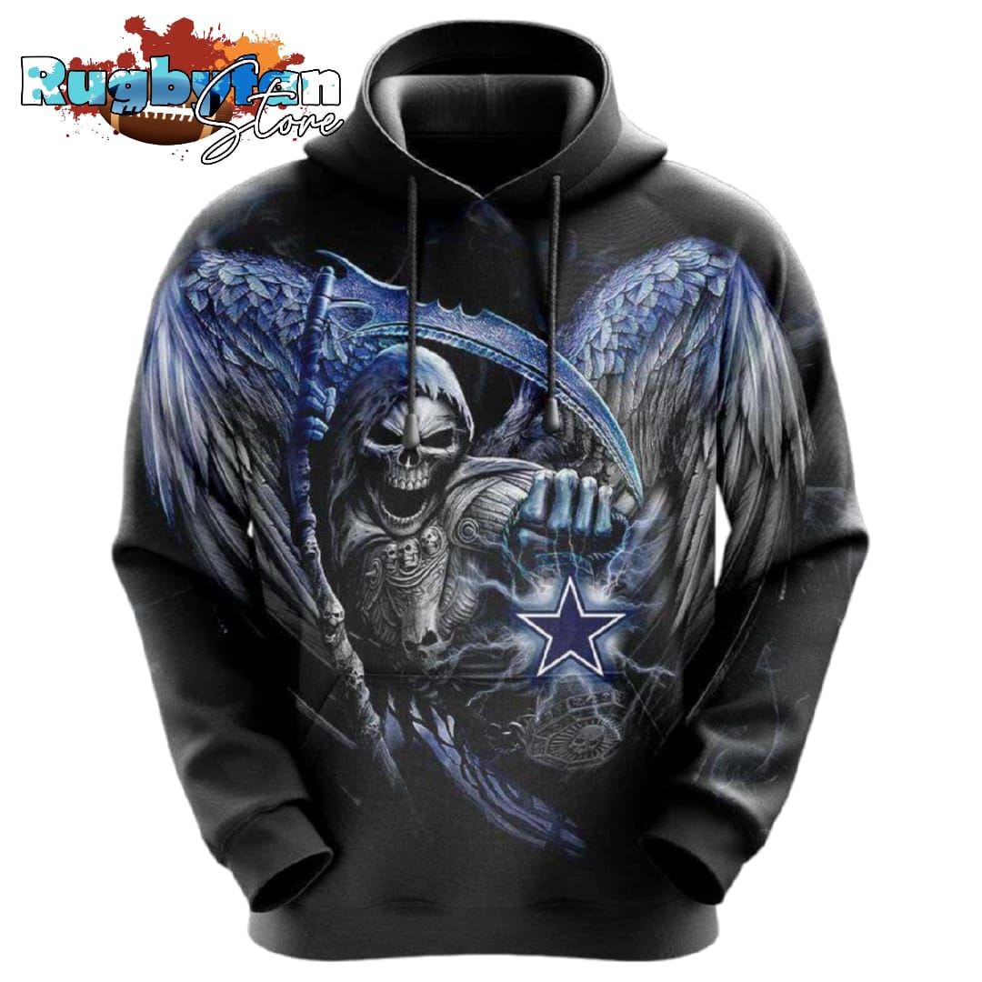 Dallas Cowboys Grim Reaper Halloween NFL Hoodie Gifts for Fans Gebone