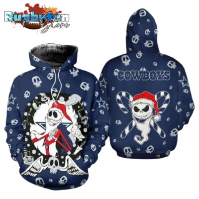 Dallas Cowboys Jack Skellington Nightmare Before Christmas NFL Hoodie Gifts for Fans Gebone