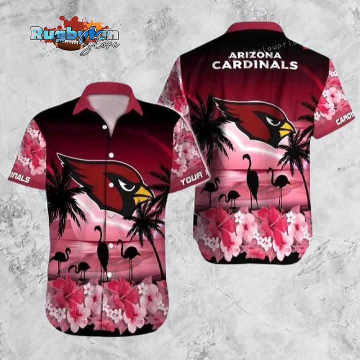 Arizona Cardinals Hawaiian Shirt NFL Football 3D Print Custom Name Aloha