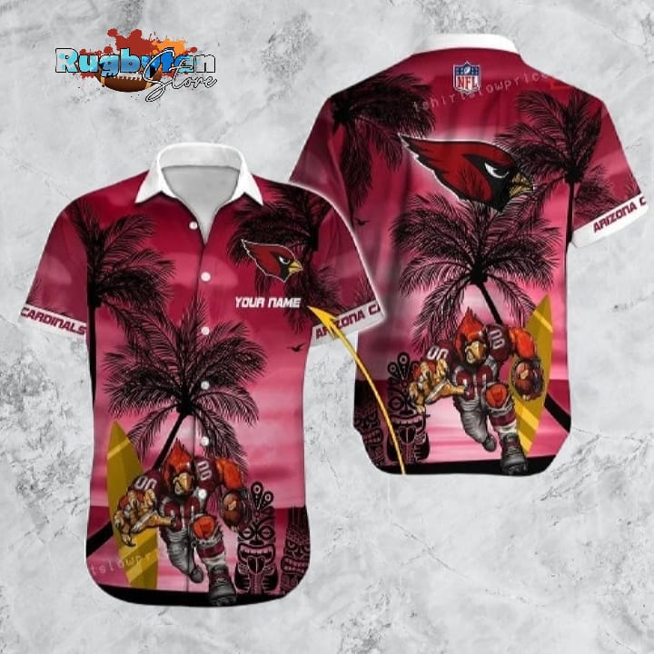 Arizona Cardinals Hawaiian Shirt NFL Football 3D Print Custom Name Hawaiian Shirt Cheap Arizona Cardinals Hawaiian Shirt NFL Football 3D Print Custom Name Hawaiian Shirt Cheap