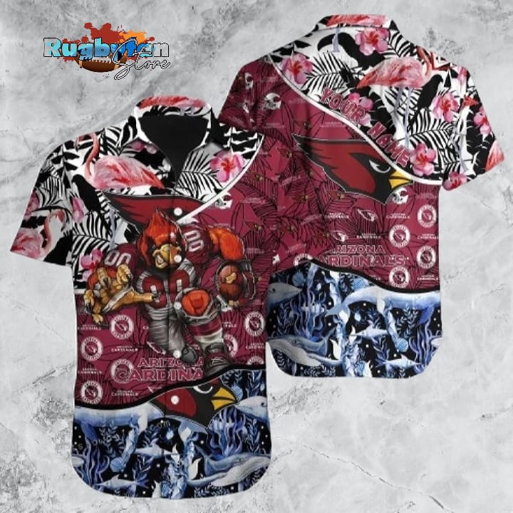 Arizona Cardinals Hawaiian Shirt NFL Football 3D Print Personalized Hawaiian Shirt Cheap For Mens Women