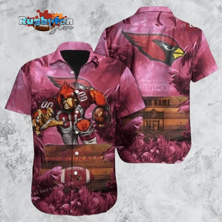 Arizona Cardinals Hawaiian Shirt NFL Football Custom Name Button Up Hawaiian Shirt Arizona Cardinals Hawaiian Shirt NFL Football Custom Name Button Up Hawaiian Shirt