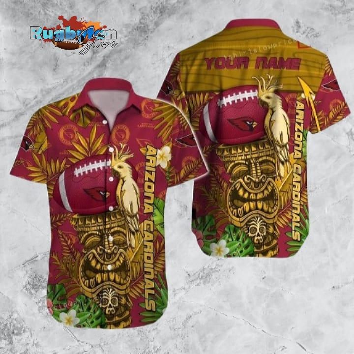 Arizona Cardinals Hawaiian Shirt NFL Football Custom Name Cheap Hawaiian Shirt