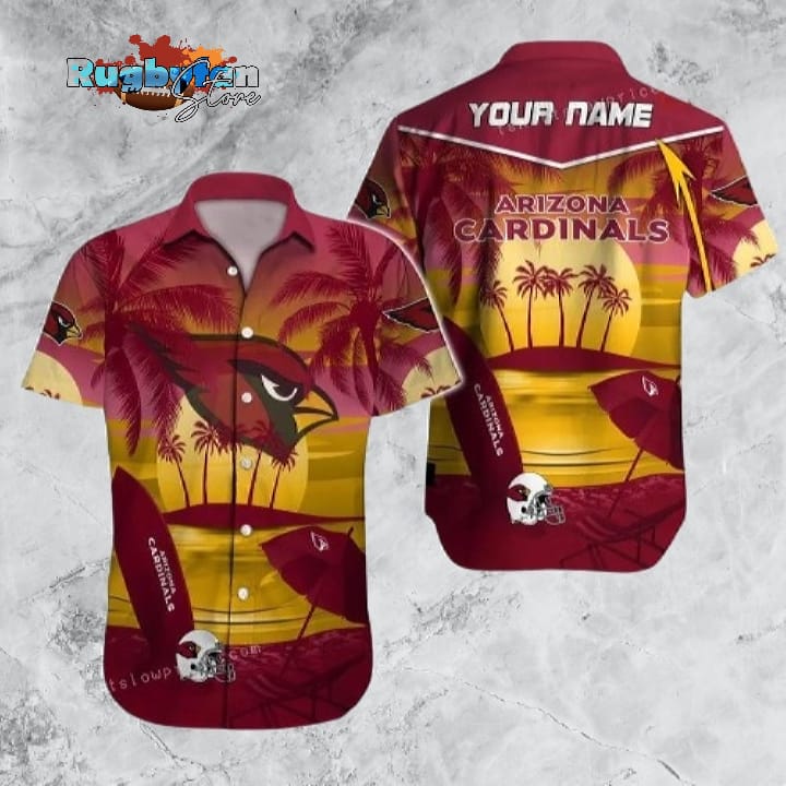 Arizona Cardinals Hawaiian Shirt NFL Football Custom Name Hawaiian Shirt Cheap For Men Women