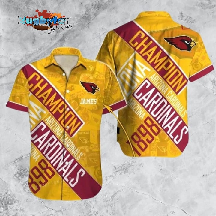 Arizona Cardinals Hawaiian Shirt NFL Football Custom Name Hawaiian Shirt For Men And Women