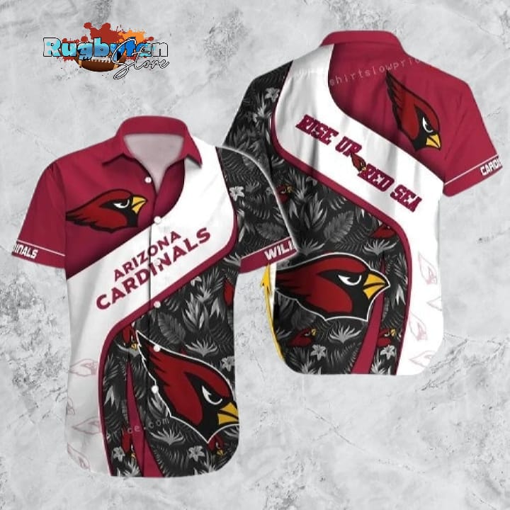 Arizona Cardinals Hawaiian Shirt NFL Football Print Personalized Button Up Hawaiian Shirt For Mens Womens