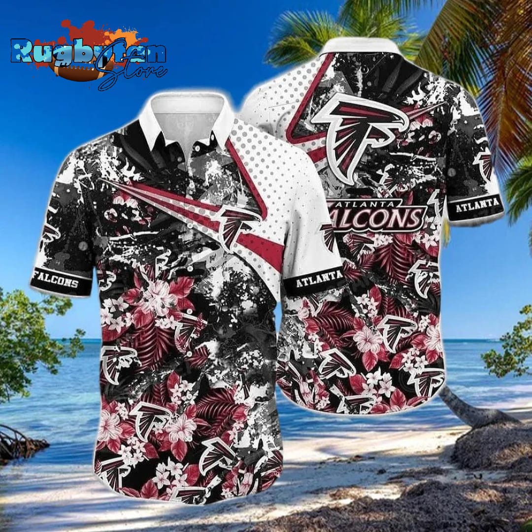 Atlanta Falcons NFL Tropical Flower Beach Hawaiian Shirt Atlanta Falcons NFL Tropical Flower Beach Hawaiian Shirt
