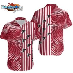 Atlanta Falcons Palm Leaves And Stripes NFL Gift For Fan Hawaii Shirt Summer Collection