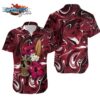 atlanta falcons skull and hibiscus flower nfl gift for fan hawaii shirt summer collection nfl hawaiian shirt1 i03b4