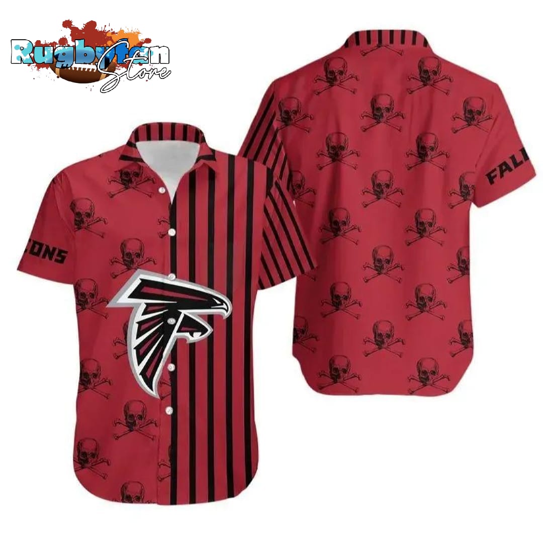 Atlanta Falcons Stripes And Skull Hawaii Shirt Summer Collection Atlanta Falcons Stripes And Skull Hawaii Shirt Summer Collection