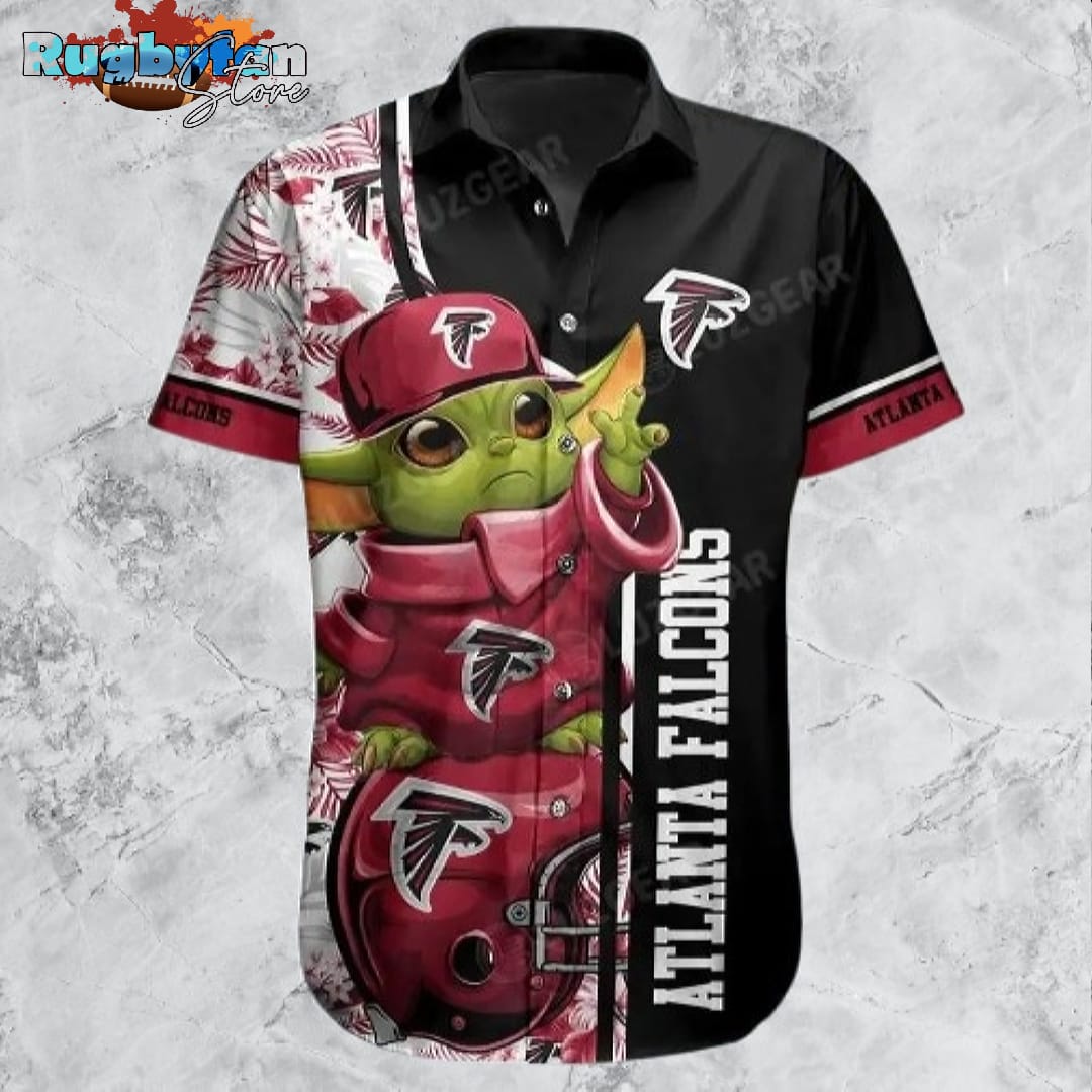 Atlanta Falcons Football NFL Baby Yoda Hawaiian Shirt New Collection Trends Summer Perfect Gift For Fan Atlanta Falcons Football NFL Baby Yoda Hawaiian Shirt New Collection Trends Summer Perfect Gift For Fan