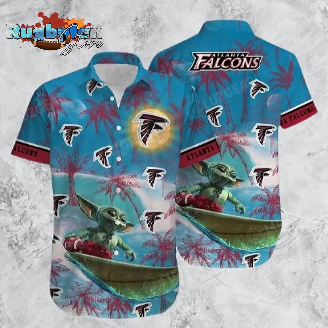Atlanta Falcons Footbal NFL Baby Yoda Hawaiian Shirt Style Hot Trends Summer Gift For Men Women Atlanta Falcons Footbal NFL Baby Yoda Hawaiian Shirt Style Hot Trends Summer Gift For Men Women