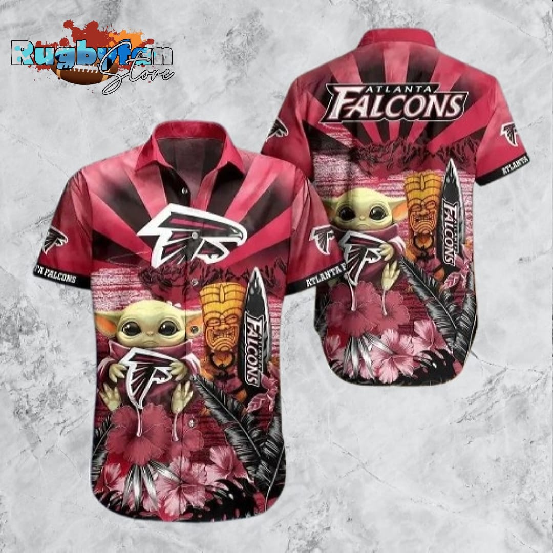Atlanta Falcons NFL Baby Yoda Hawaiian Shirt Style Summer Trending For Men Women Atlanta Falcons NFL Baby Yoda Hawaiian Shirt Style Summer Trending For Men Women