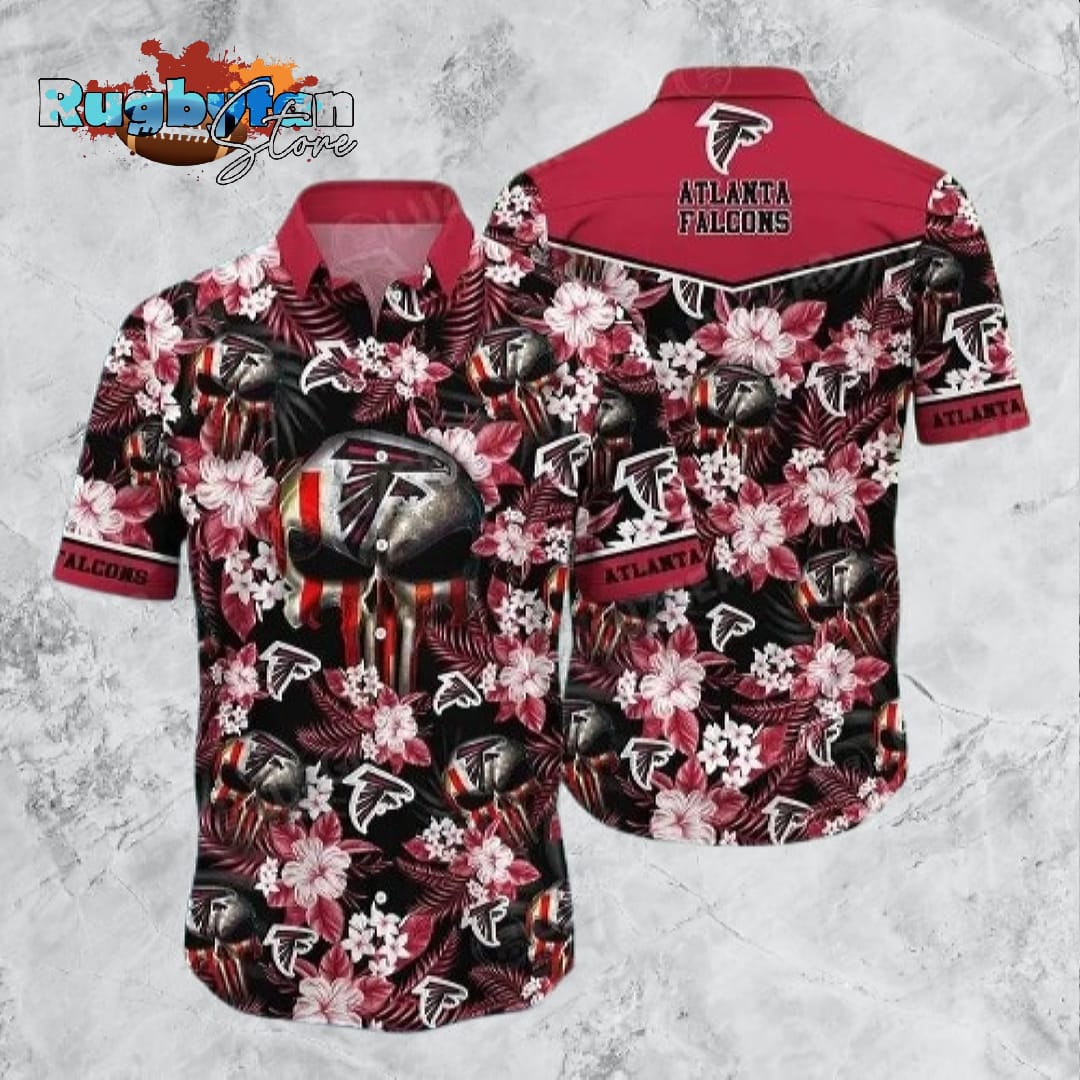Atlanta Falcons NFL Hawaiian Shirt Skull Punisher Printed 3D New Trend Summer
