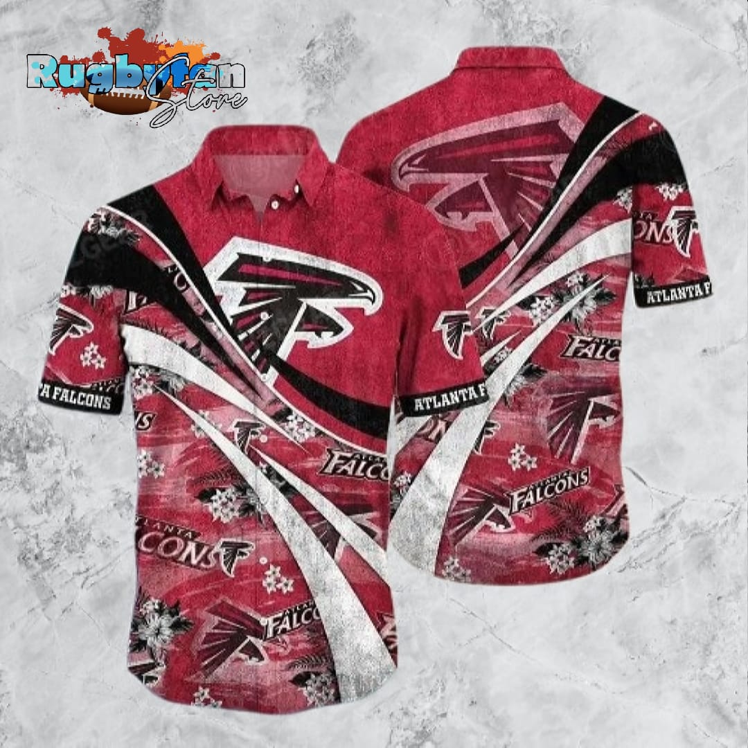 Atlanta Falcons NFL Summer Hawaiian Shirt Floral Pattern Graphic
