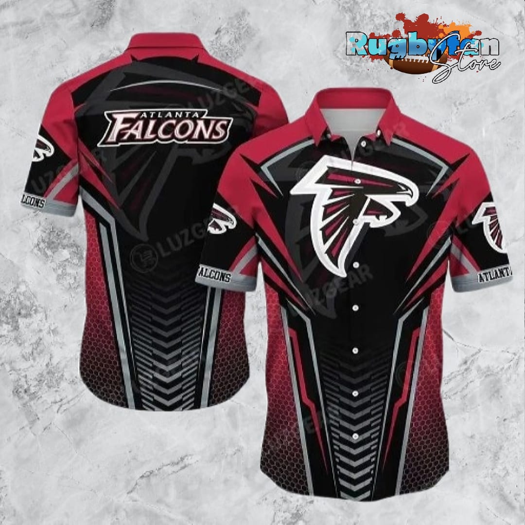 Atlanta Falcons NFL Team Football Beach Shirt Summer Button Down Hawaiian Shirt