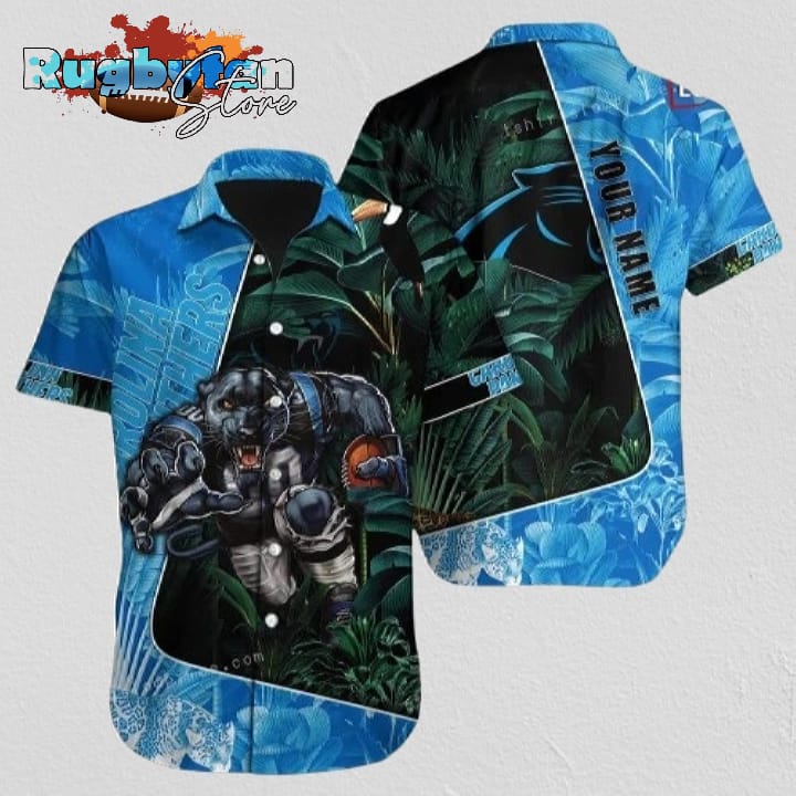 Carolina Panthers Hawaiian Shirt NFL Football 3D Print Custom Name Hawaiian Shirt For Men And Women Carolina Panthers Hawaiian Shirt NFL Football 3D Print Custom Name Hawaiian Shirt For Men And Women