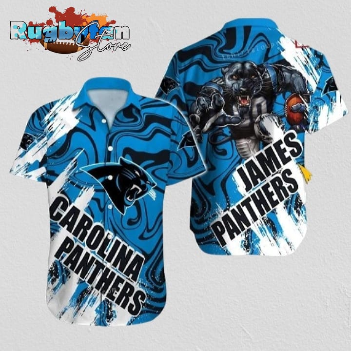 Carolina Panthers Hawaiian Shirt NFL Football 3D Print Personalized Button Up Hawaiian Shirt For Mens Womens Carolina Panthers Hawaiian Shirt NFL Football 3D Print Personalized Button Up Hawaiian Shirt For Mens Womens