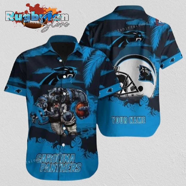 Carolina Panthers Hawaiian Shirt NFL Football Custom Name Aloha Hawaiian Shirt For Mens Womens Carolina Panthers Hawaiian Shirt NFL Football Custom Name Aloha Hawaiian Shirt For Mens Womens
