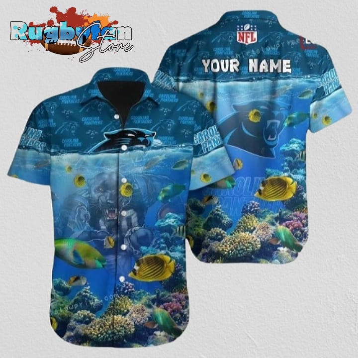 Carolina Panthers Hawaiian Shirt NFL Football Personalized Cheap Button Up Hawaiian Shirt Carolina Panthers Hawaiian Shirt NFL Football Personalized Cheap Button Up Hawaiian Shirt