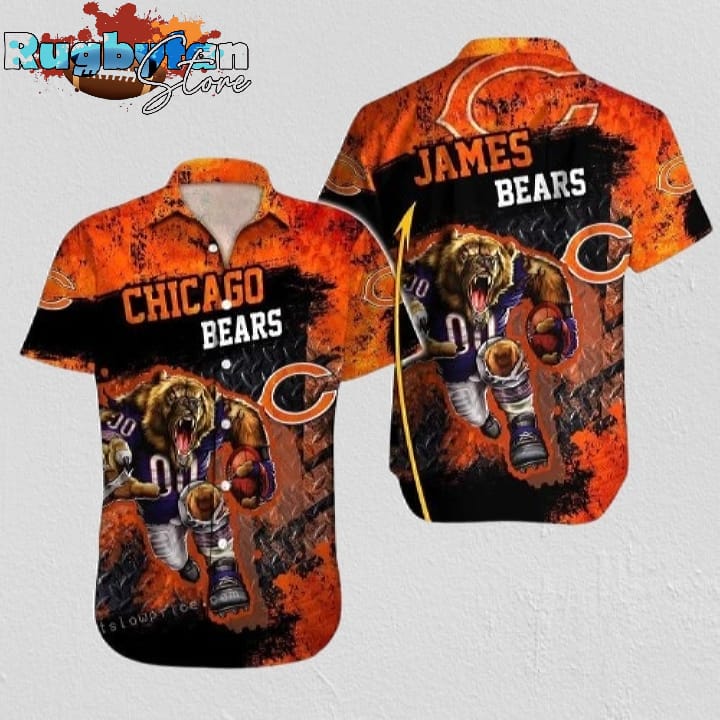 Chicago Bears Hawaiian Shirt NFL Football 3D Print Aloha Hawaiian Shirt For Mens Womens