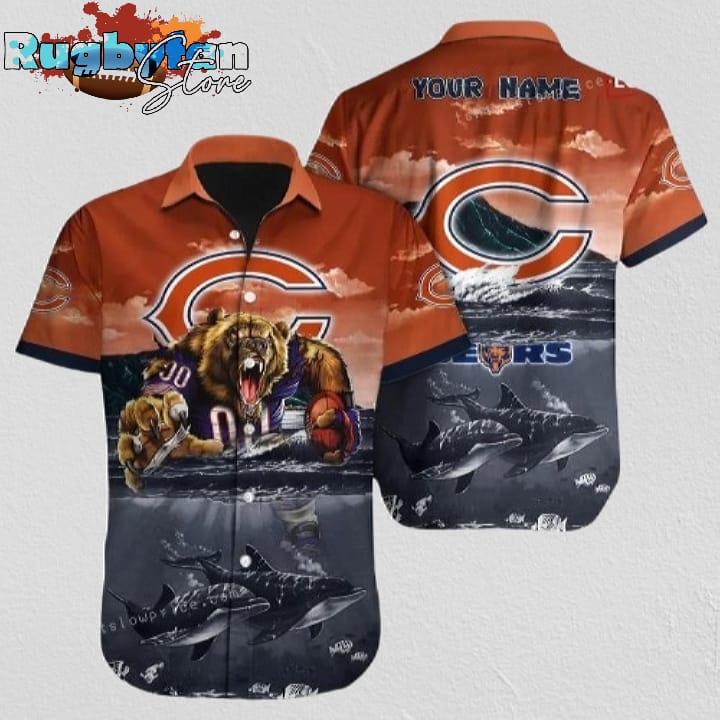 Chicago Bears Hawaiian Shirt NFL Football 3D Print Cheap Hawaiian Shirt
