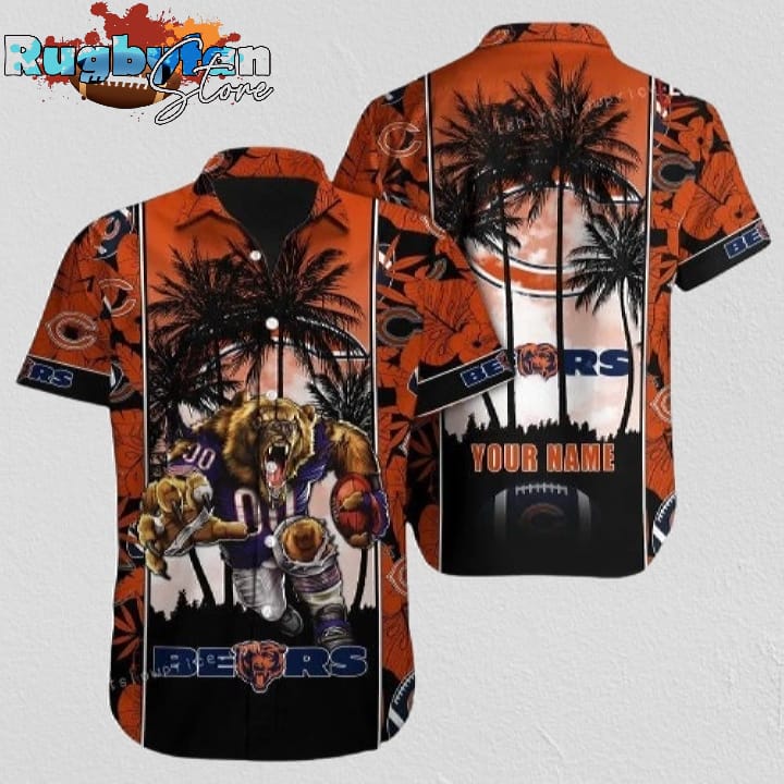 Chicago Bears Hawaiian Shirt NFL Football 3D Print Hawaiian Shirt For Men And Women