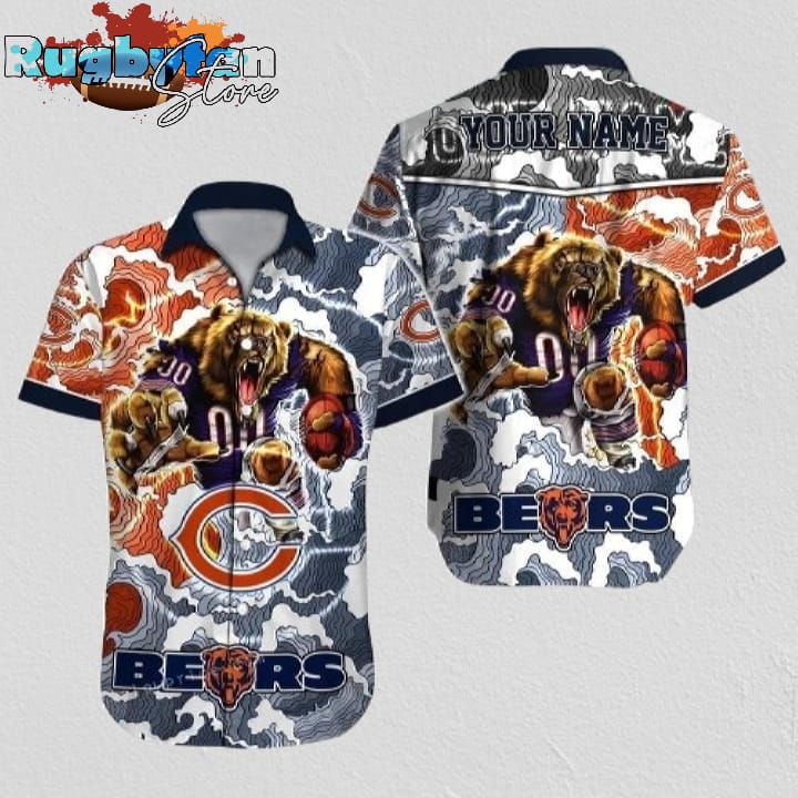 Chicago Bears Hawaiian Shirt NFL Football 3D Print Personalized Hawaiian Shirt For Men And Women