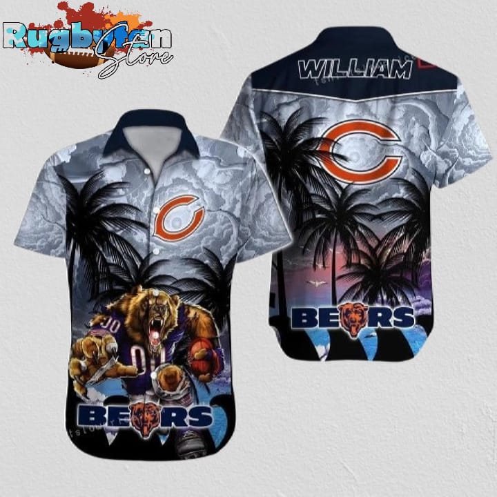 Chicago Bears Hawaiian Shirt NFL Football Personalized Hawaiian Shirt Outfit Chicago Bears Hawaiian Shirt NFL Football Personalized Hawaiian Shirt Outfit