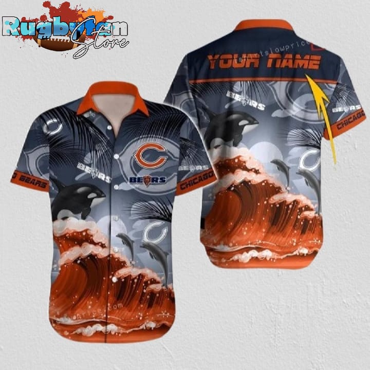 Chicago Bears Hawaiian Shirt NFL Football Print Hawaiian Shirt For Men And Women