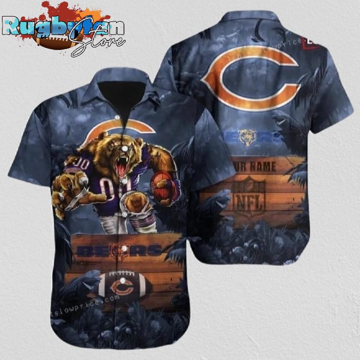 Chicago Bears Hawaiian Shirt NFL Football Print Hawaiian Shirt Outfit