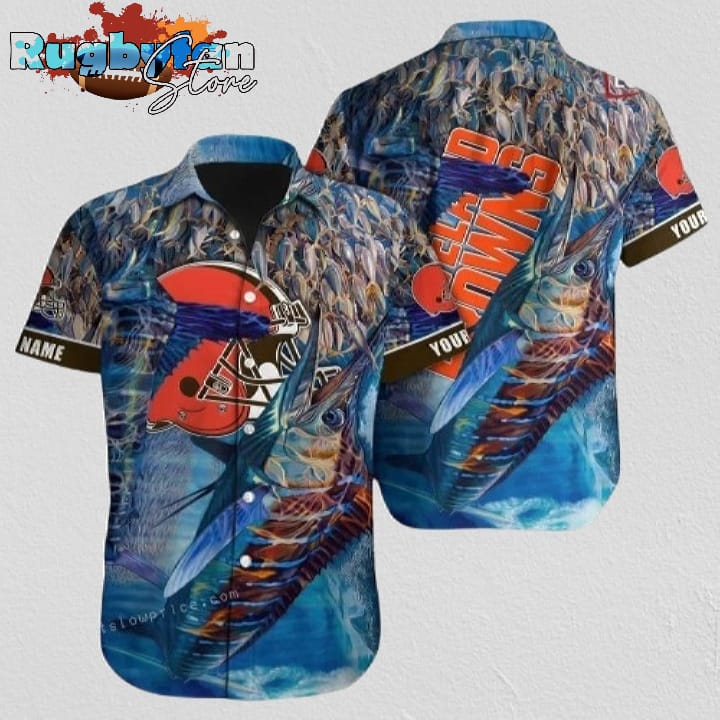Cleveland Browns Hawaiian Shirt NFL Football Personalized Hawaiian Shirt Outfit Cleveland Browns Hawaiian Shirt NFL Football Personalized Hawaiian Shirt Outfit