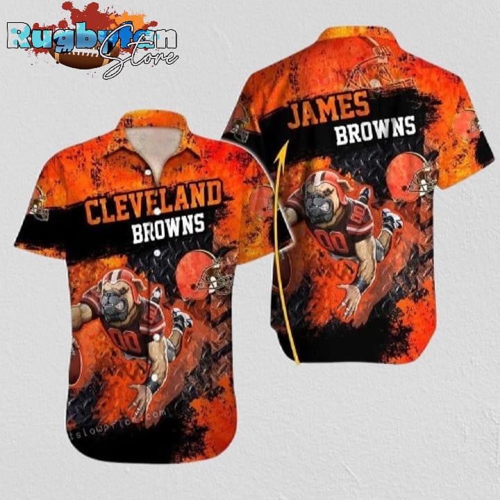 Cleveland Browns Hawaiian Shirt NFL Football Print Button Up Hawaiian Shirt For Mens Womens Cleveland Browns Hawaiian Shirt NFL Football Print Button Up Hawaiian Shirt For Mens Womens