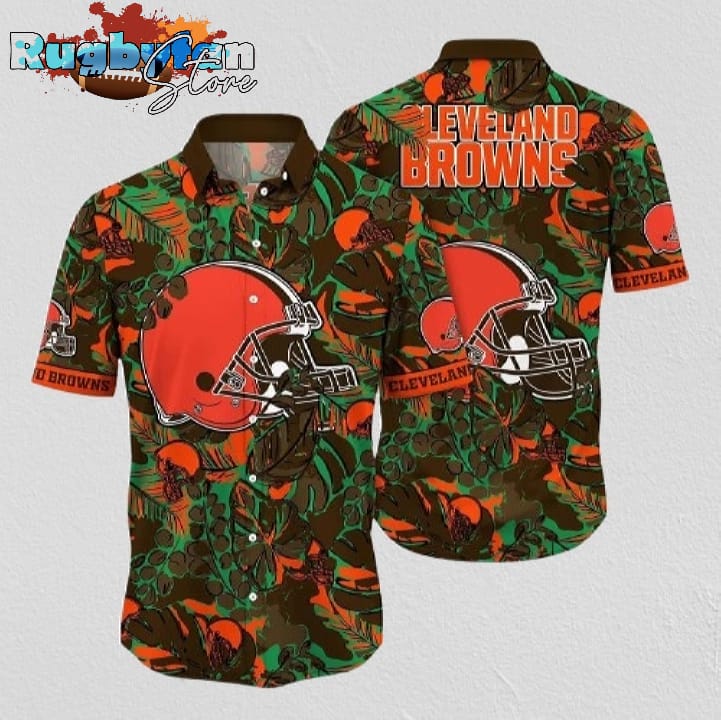 Parasols Cleveland Browns Aloha Hawaiian Shirt Parasols Cleveland Browns Aloha Hawaiian Shirt