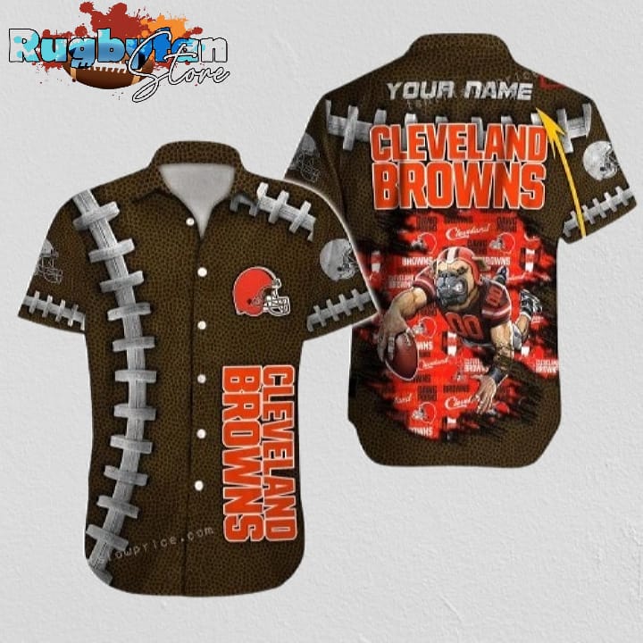 Custom Name Cleveland Browns Hawaiian Shirt NFL Football Custom Name Cleveland Browns Hawaiian Shirt NFL Football