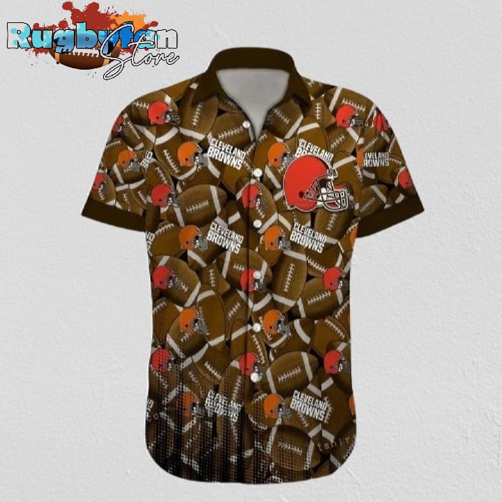 Custom Name Cleveland Browns Hawaiian Shirt NFL Football Custom Name Cleveland Browns Hawaiian Shirt NFL Football