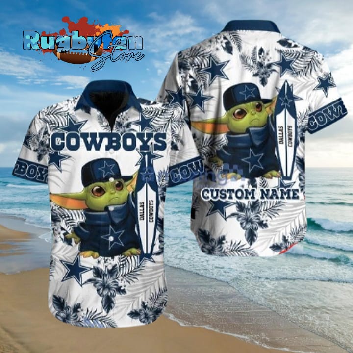 Dallas Cowboys Baby Yoda Tropical Hawaiian Shirt