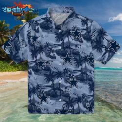 Dallas Cowboys Coastal Palms Blue Hawaiian Shirt