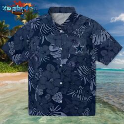 Dallas Cowboys Jungle Vibes Blue Hawaiian Shirt
