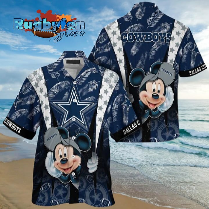 Dallas Cowboys Mickey Mouse Hawaiian Shirt
