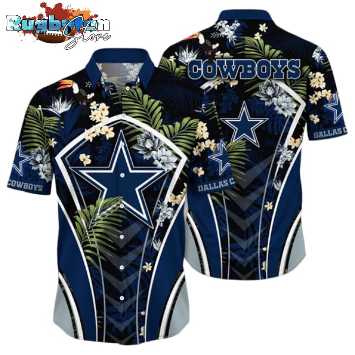 Dallas Cowboys NFL Flower Tropical Hawaiian Shirt Gebone