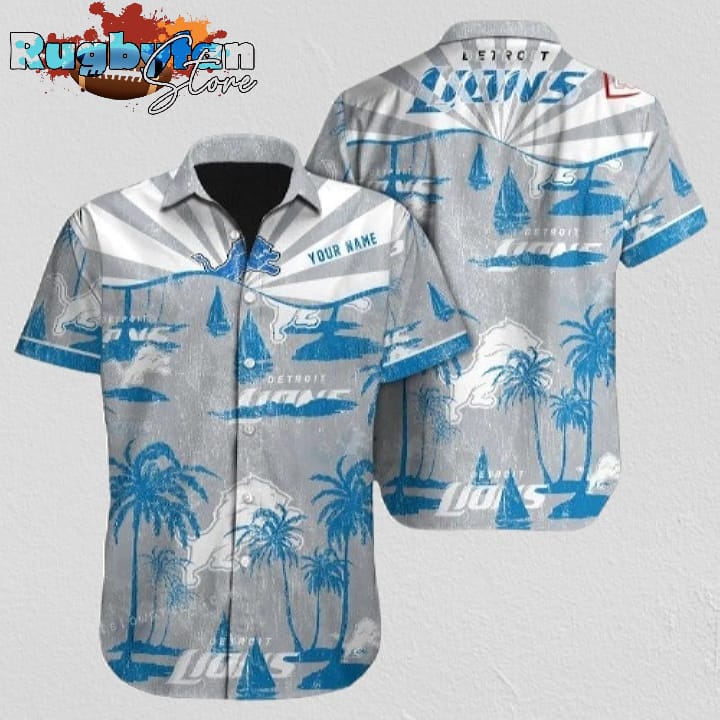 Detroit Lions Hawaiian Shirt NFL Football Button Up Hawaiian Shirt Detroit Lions Hawaiian Shirt NFL Football Button Up Hawaiian Shirt