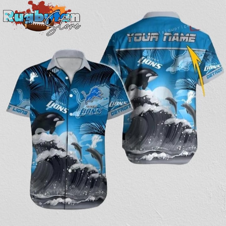 Detroit Lions Hawaiian Shirt NFL Football Button Up Hawaiian Shirt Detroit Lions Hawaiian Shirt NFL Football Button Up Hawaiian Shirt