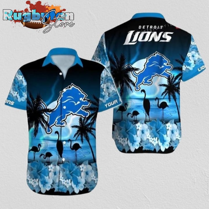 Detroit Lions Hawaiian Shirt NFL Football Cheap Button Up Hawaiian Shirt Detroit Lions Hawaiian Shirt NFL Football Cheap Button Up Hawaiian Shirt