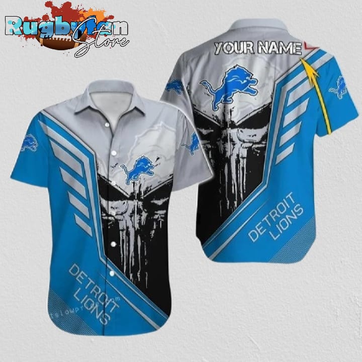 Detroit Lions Hawaiian Shirt NFL Football Custom Name Hawaiian Shirt Man Detroit Lions Hawaiian Shirt NFL Football Custom Name Hawaiian Shirt Man
