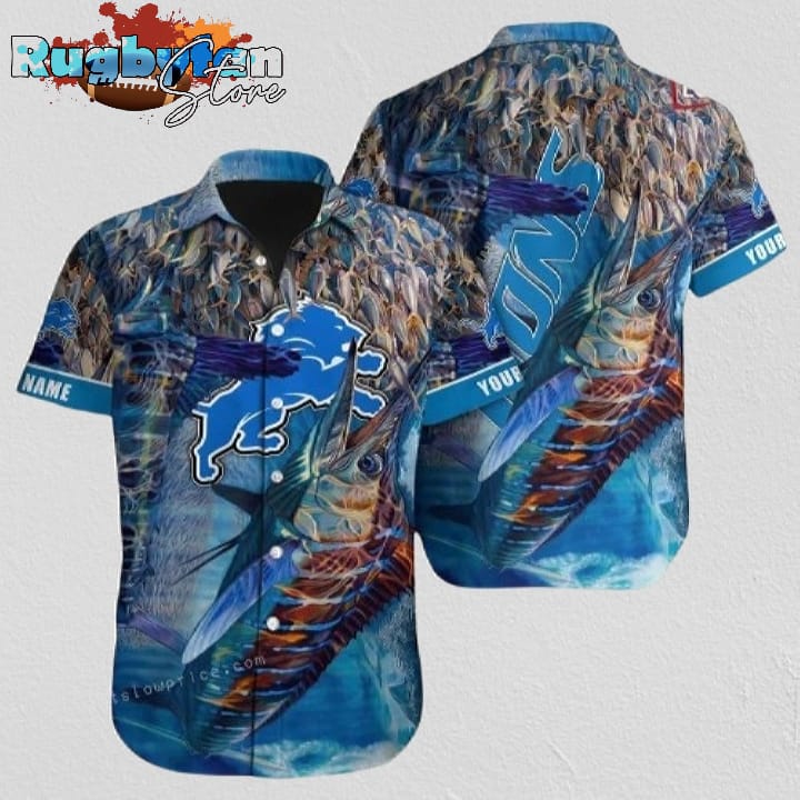 Detroit Lions Hawaiian Shirt NFL Football Personalized Hawaiian Shirt Detroit Lions Hawaiian Shirt NFL Football Personalized Hawaiian Shirt