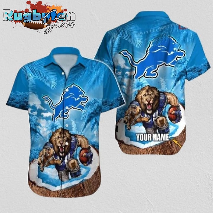 Detroit Lions Hawaiian Shirt NFL Football Personalized Hawaiian Shirt Outfit Detroit Lions Hawaiian Shirt NFL Football Personalized Hawaiian Shirt Outfit